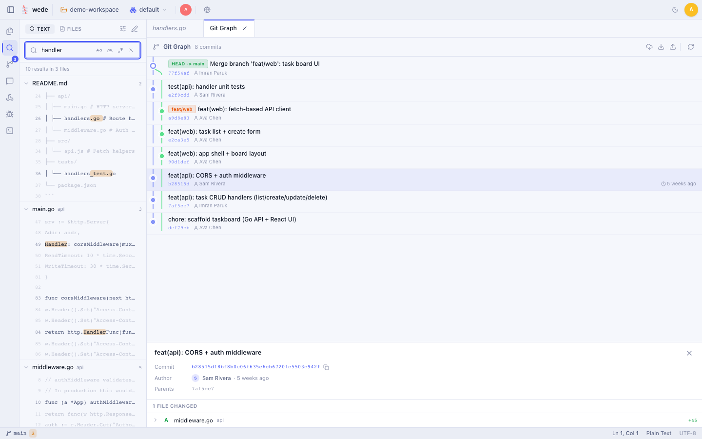 wede project search