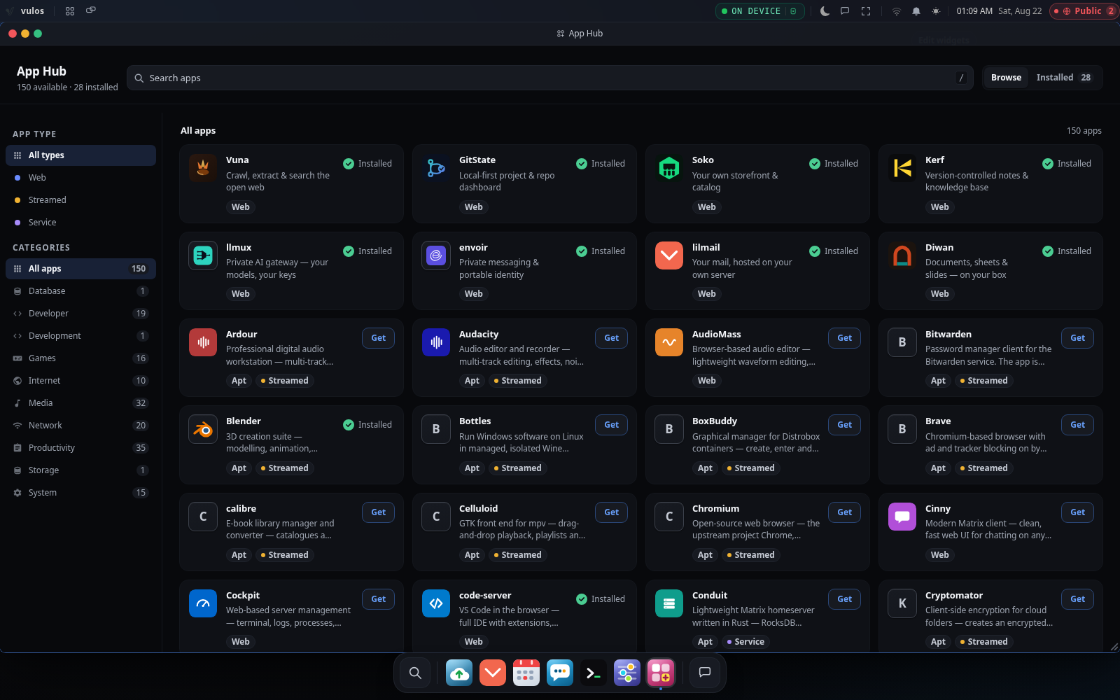 Vulos — App Hub